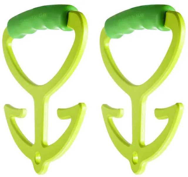 Main image of Handle Grocery Bag Holder Shopping Bag Handle Carrier Each Handle Holds Up to 80lbs, Hanger with Soft Grip Handle, 2 Pack