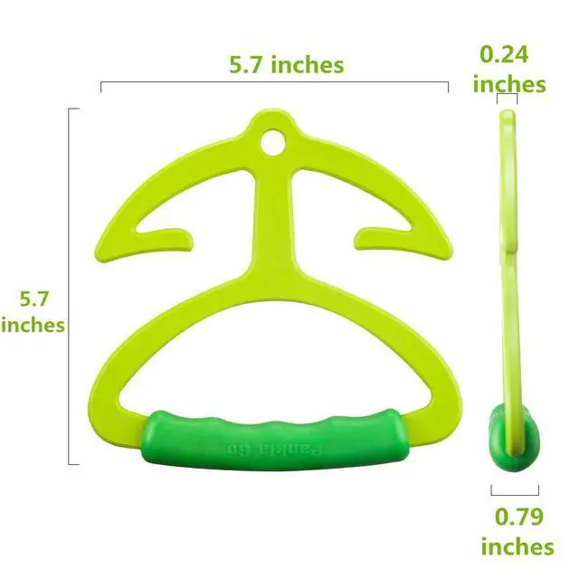 Alt view image 2 of 7 - Handle Grocery Bag Holder Shopping Bag Handle Carrier Each Handle Holds Up to 80lbs, Hanger with Soft Grip Handle, 2 Pack