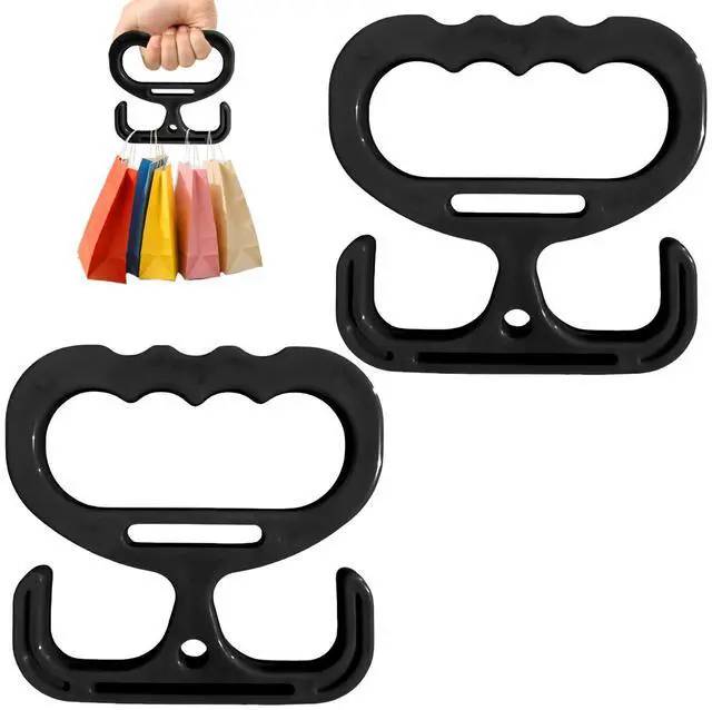 Main image of 2-Pack Grocery Bag Carrier, Heavy Duty Grocery Bag Holder, Each Holds Up to 100lbs Comfortable Grip for Carrying Shopping Bags, Grocery Bags, Buckets & More, Reusable & Easy to Carry