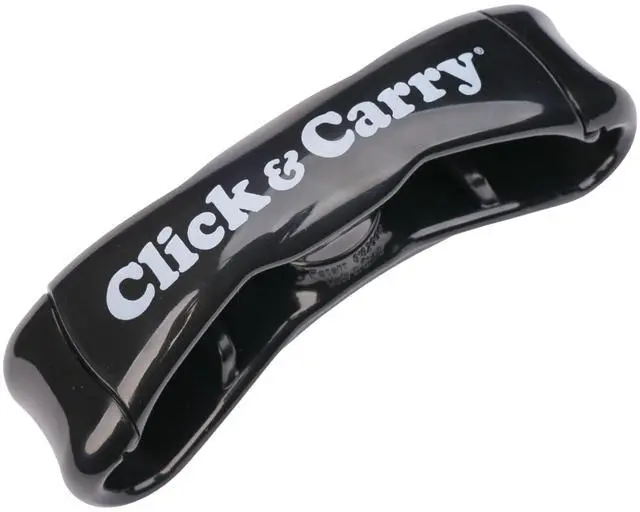 Main image of Grocery Bag Carrier Handle - Carry More in Fewer Trips, 100lb Capacity, Hands-Free, Gel-Padded Ergonomic Design, Shopping & Grocery Bag Holder - As Seen On Shark Tank, Black, 1 Pack