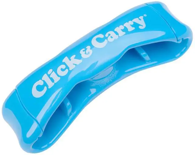 Main image of Grocery Bag Carrier Handle - Carry More in Fewer Trips, 100lb Capacity, Hands-Free, Gel-Padded Ergonomic Design, Shopping & Grocery Bag Holder - As Seen On Shark Tank, Blue, 1 Pack