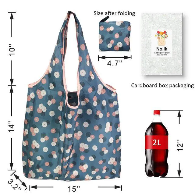 Alt view image 3 of 6 - Reusable Grocery Bags, 6 Pack 50Lbs Foldable Fashion Washable Shopping Bags, Large Boho Tote Bags For Groceries, Bulk Market Cloth Storage Bags, Utility Aesthetic Personalized Gifts For Women