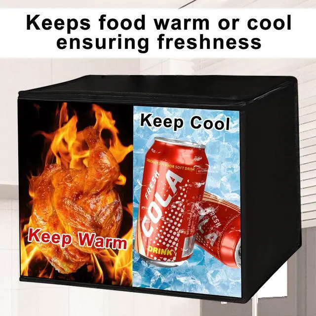 Alt view image 5 of 7 - 2 Pack Insulated Reusable Grocery Shopping Bags with zippered top,Food Delivery Bag,Collapsible Cooler Bag for Frozen Foods