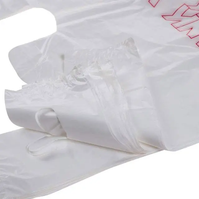 Alt view image 7 of 7 - Plastic bags with handlesthank you bagsMeasures 11.5" X 6.25" X 21", 15mic, 0.6 Mil (400 Count),Reusable and Disposable Grocery Bags