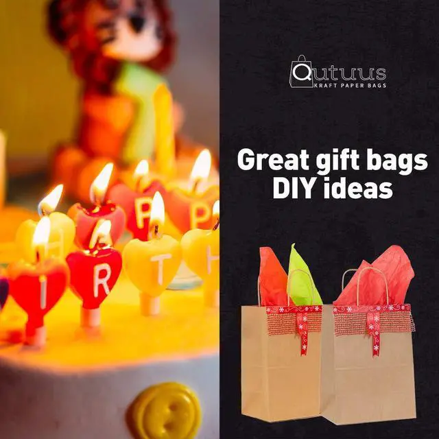 Alt view image 5 of 7 - Kraft Paper Gift Bags with Handles 8x4.5x10 25Pcs Brown Gift Bags Bulk Medium Size Small Business Bags, Party Bags, Retail Kraft Shopping Bags