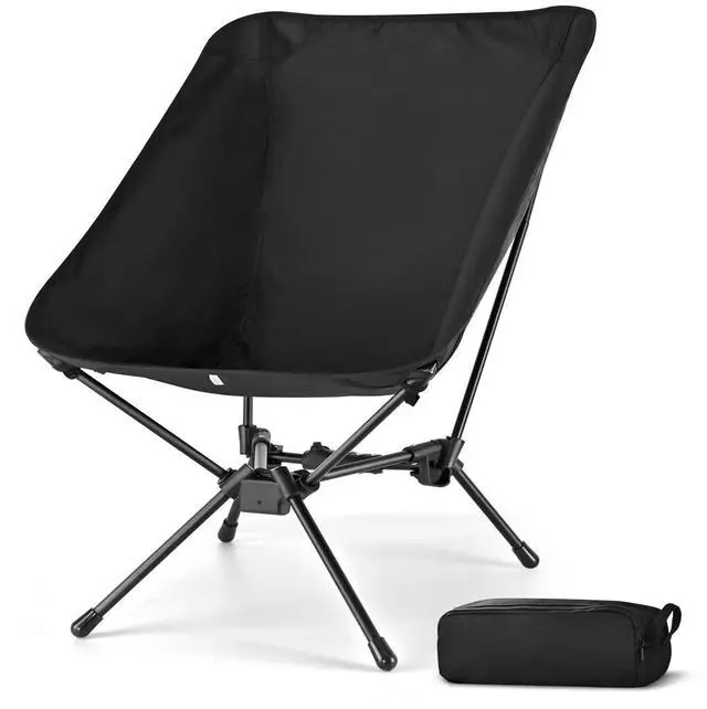 Main image of Camping Chairs- Lightweight Folding Backpacking Hiking Chair, Compact Portable 330 lbs Capacity (Black)