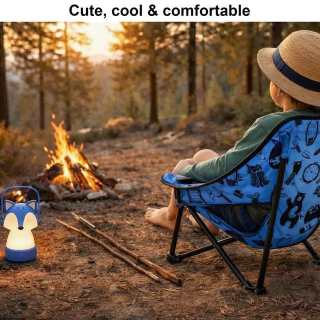 Alt view image 7 of 7 - Youth and Kids Camping Chair | Ultra Lightweight, Foldable and Heavy Duty | Ideal Indoor/Outdoor Kid Chair for Camping, Beach, Sports and Lawn