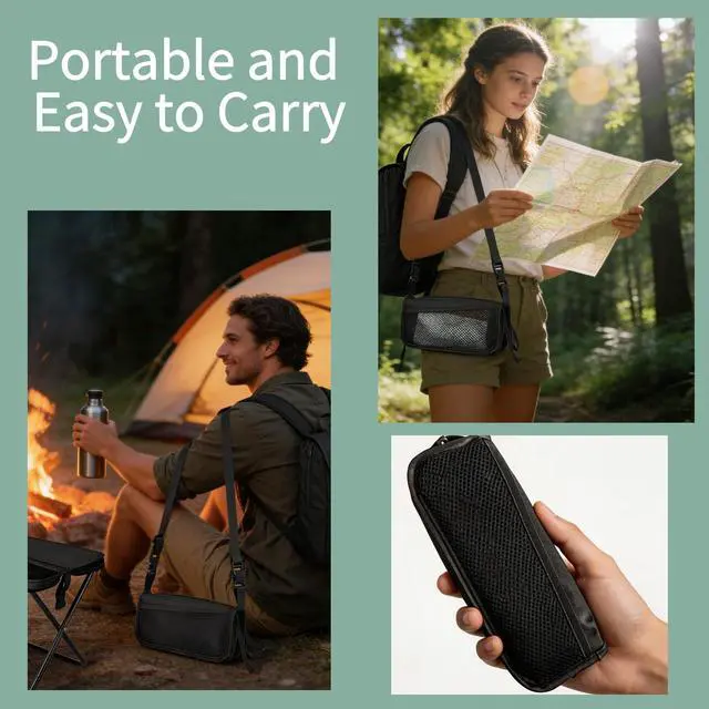Alt view image 3 of 7 - 2 Pack 2-in-1 Folding Chair & Backpack Chair Portable Stool with Storage & Adjustable Strap, Heavy Duty 265LBS Small Folding Chair for Outdoor Camping, Fishing, & Hiking