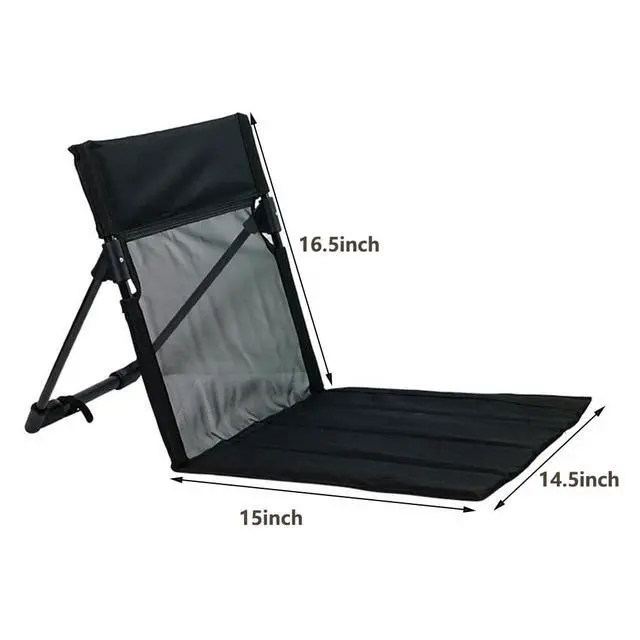 Alt view image 3 of 7 - Verveens Portable Poolside Chairs with Mesh Backrest,Lightweight Foldable Beach Chairs with Carry Bag for SwimmingPool Sunbathing Camping Picnic Lawn Road Trips