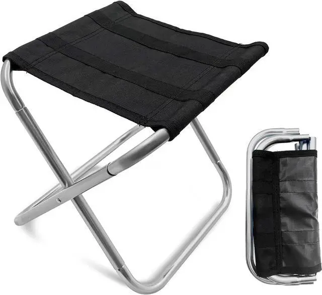 Main image of Portable Mini Folding Stool, Small Camping Stool Mortable Stool Can Hold Up to 150 Lbs for Adults