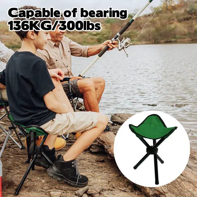 Alt view image 6 of 7 - Travel Folding Camping Stool, 14.6 inches Tripod Chair and Maximum weight 210 lbs Outdoor Portable Party Chair Fishing Chair Seat for Camping Fishing Hiking Gardening and Beach Garden Painting