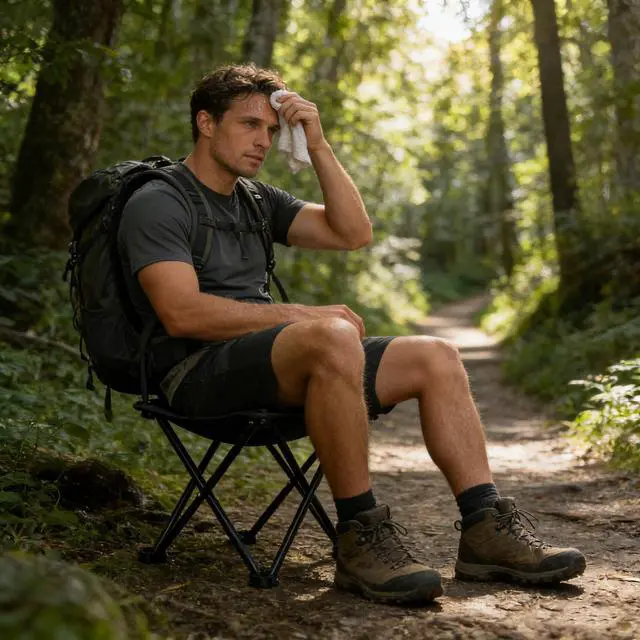 Alt view image 5 of 5 - Portable Folding Camping Stool Outdoor Camping Lightweight Samll Chair for Fishing Hiking Gardening and Beach with Carry Bag (13.0X13.0 Large Black -1)