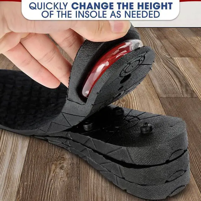 Alt view image 7 of 7 - 4-Layer Height Increase Insoles for Men and Women Adjustable Height Boosters with PVC Layers Up to 3.54 Inches, Trim-to-Fit Comfort, Firm Fit for US Sizes 4.59 Shoe Lifts Men for Event & Work Use