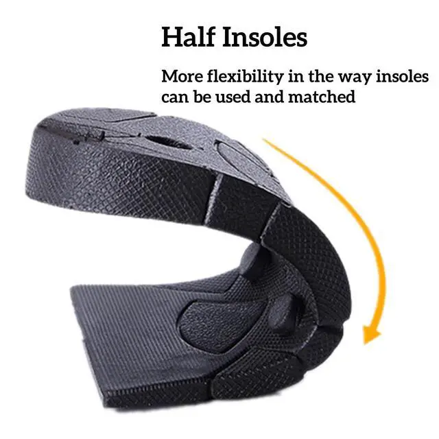 Alt view image 5 of 7 - Height Increase Insoles 4 Layers, 1.2 to 3 Inches, Universal Non-Slip Air Up Shoe Lifts Half Shoe Inserts, Variable Height Increasing Taller Shoes with Air Cushion for Women and Men, 1 Pair