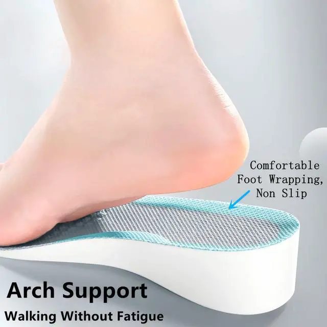 Alt view image 4 of 7 - Height Increasing Shoes,Brandone Height Insoles 2 Inch,Height Boosters Increase Insoles,Shoe Lifts Men for Women,Even Up Shoe Leveler Women,Heel Lifts Inserts for Men (9.75''Lx2''UP) (1 Pair)