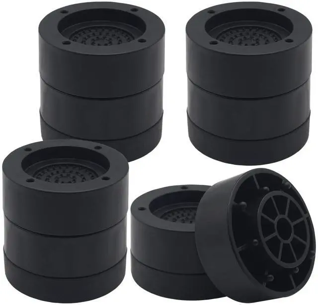 Main image of Furniture Risers 2 inch Black Bed Risers (Set of 4), Heavy Duty Bed Lifts Risers for Table, Sofa, Couch, Desk, Adjustable Bed Frame Risers 1 inch 3 Inch Supports Up to 3,300 Lbs