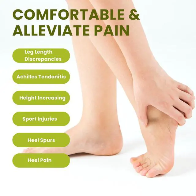 Alt view image 2 of 7 - Adjustable Heel Lift Inserts for Shoes - Bukihome Orthopedic Shoe Lift for Uneven Legs 4 Layers Height Increase Insole for Heel Pain,Heel Spur,Achilles Tendonitis(White,Small,Pack of 2)