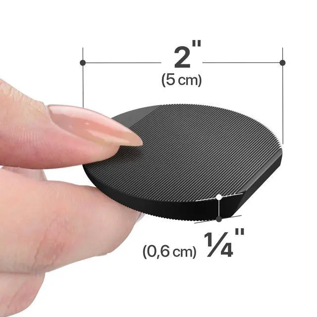 Alt view image 4 of 6 - Furniture Levelers - 30 PCS 2" - Black Rubber Shims for Leveling - Multi-Purpose Furniture Leveling Feet to Prevent Wobbling - Good for All Kinds of Objects!