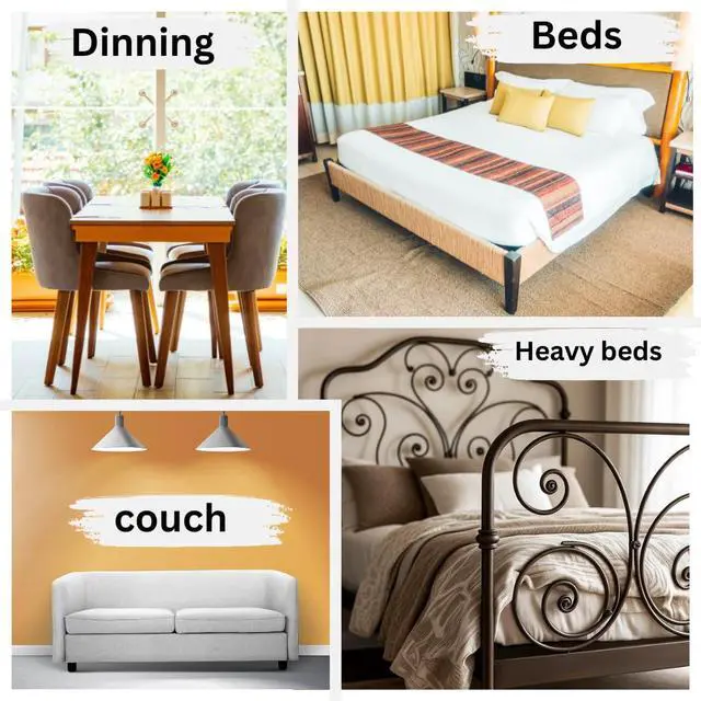 Alt view image 4 of 7 - Bed risers (No-Plastic)| Furniture risers | Table risers | Bed Lifts risers | Couch risers| Heavy Duty Bed Riser | Desk risers for Desk Legs (1 inch)