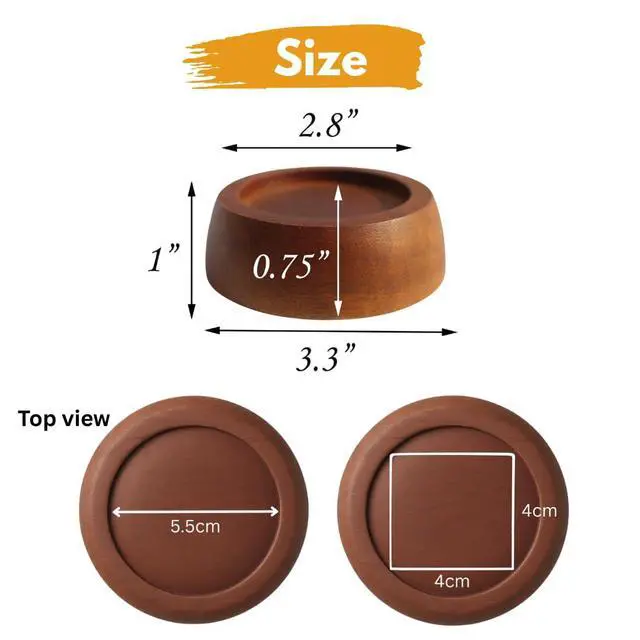 Alt view image 6 of 7 - Bed risers (No-Plastic)| Furniture risers | Table risers | Bed Lifts risers | Couch risers| Heavy Duty Bed Riser | Desk risers for Desk Legs (1 inch)
