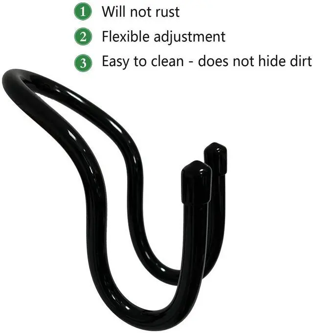 Alt view image 2 of 7 - Sling Flexible Sink Caddy, Sink Sponge Holder Organizer, Non-Slip Holds Sponge, Scrubbing Brush or Dishrag, Not hiding dirt, easy to clean - Black