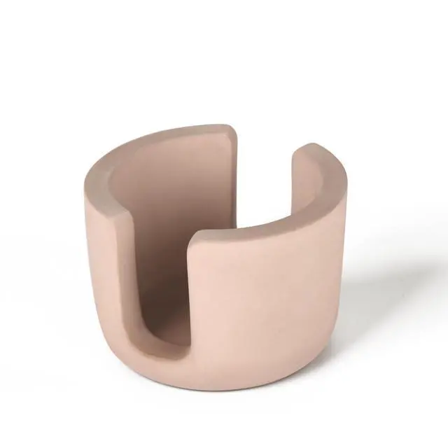 Alt view image 6 of 7 - Sponge Holder for Kitchen Sink, Kitchen Sponge Holder, Sponge Caddy Dish Holder, Sink Organizer with Diatomite Stone Tray, Ceramic Brush Holder, Farmhouse Kitchen Decor, Includes Coconut Sponge