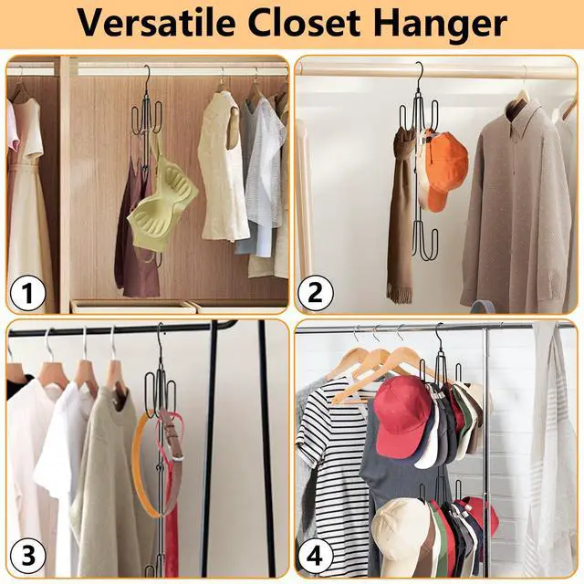 Alt view image 6 of 7 - Hat Hangers for Closet, Stainless Steel Hat Organizer, Hat Racks for Baseball Caps, Cap Organizer for Baseball Caps, 1 Pack