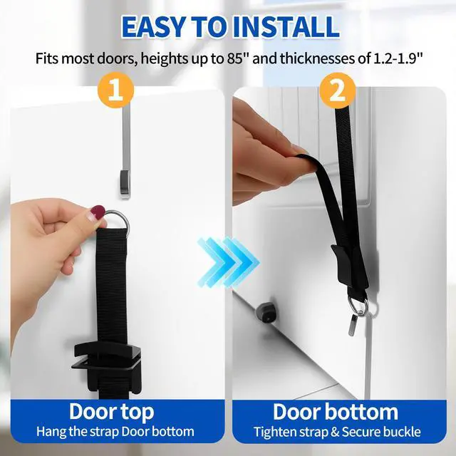 Alt view image 6 of 7 - Hat Rack for Door, Over the Door Hat Organizer for Baseball Caps, Adjustable Cap Storage with 10 Two-Way Hanging Display Hooks, No-Drill Space-Saving for Bedroom Closet Entryway, 1 Pack