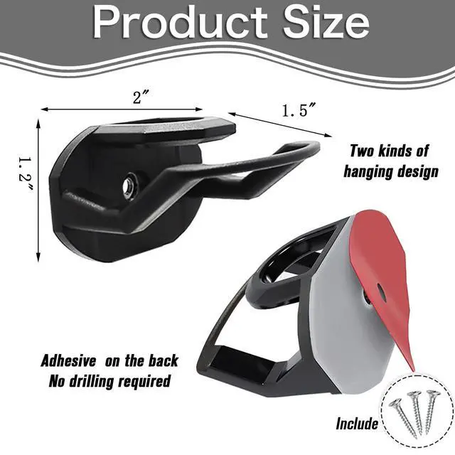 Alt view image 2 of 7 - 24 Pack Baseball Hat Holder for Wall, Adhesive Hat Rack for Caps | Hat Hangers for Wall, Upgraded Adhesive Hat Display Hooks, Hat Organizer Men Boys Bedroom AccessoriesBlack
