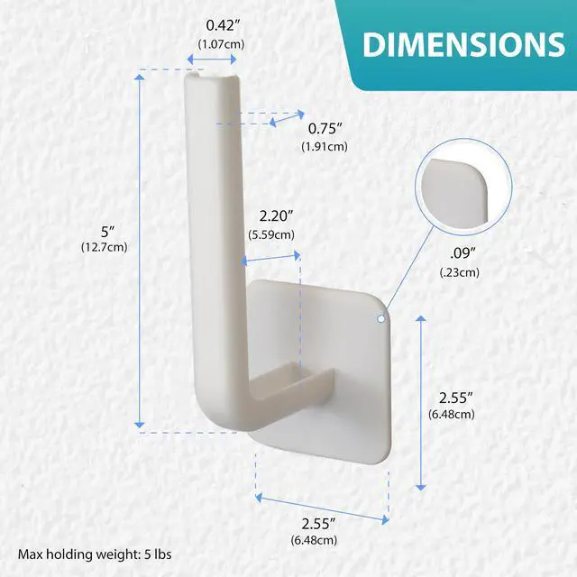 Alt view image 6 of 7 - Adhesive Hooks for Hat Storage (4-Pack), Multi-Purpose Organizer, Versatile, No Drilling, Hat Organizer, Durable Hooks for Baseball Caps and Accessories, White