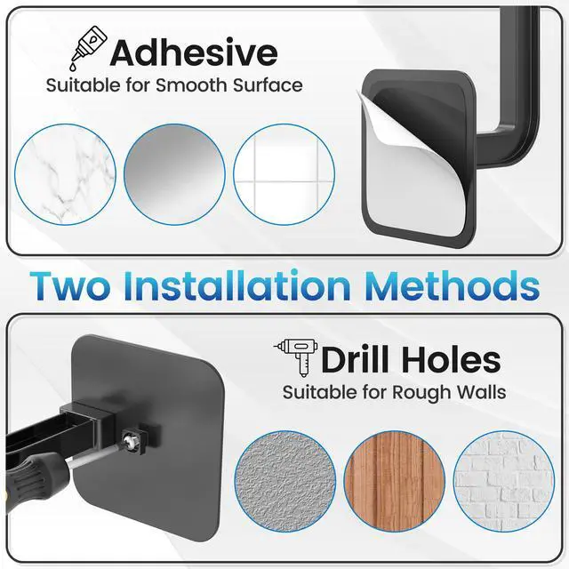 Alt view image 3 of 7 - Hat Rack for Wall 4PCS - Self-Adhesive & Drilling Options, 30LB Capacity, Space-Saving Hat Organizer for Baseball Caps & Accessories, 2 Mounting Options Hat Hooks for Wall Closet Door Bedroom