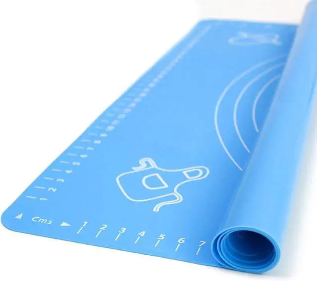 Main image of Silicone Baking Mat, 20" x 16", Blue | With Measurements