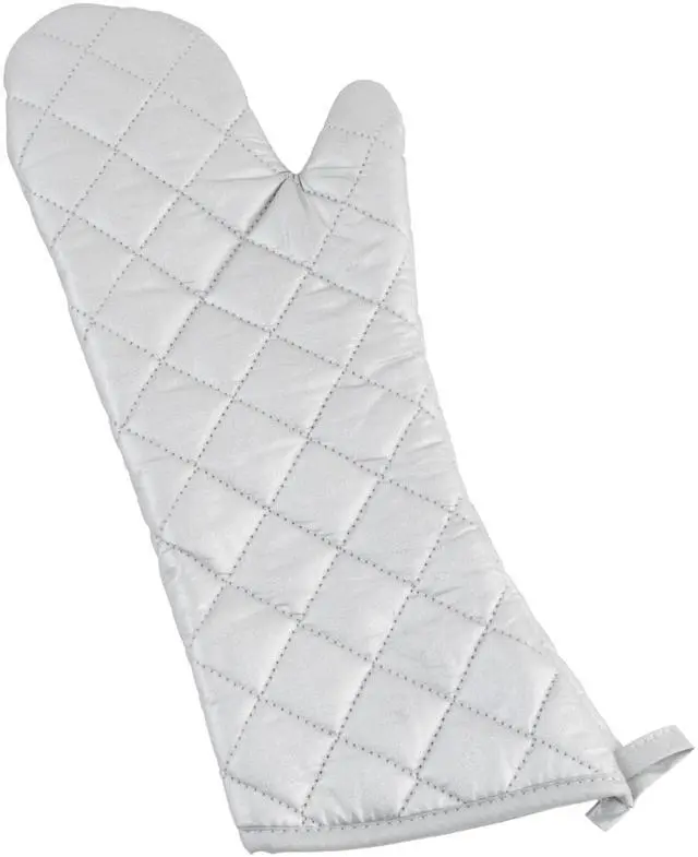 Main image of 17" Silver Silicone Oven Mitt | Heat resistant, Comfortable fit, Great for Baking, Hot Pans, Oven Service and Kitchen Prep