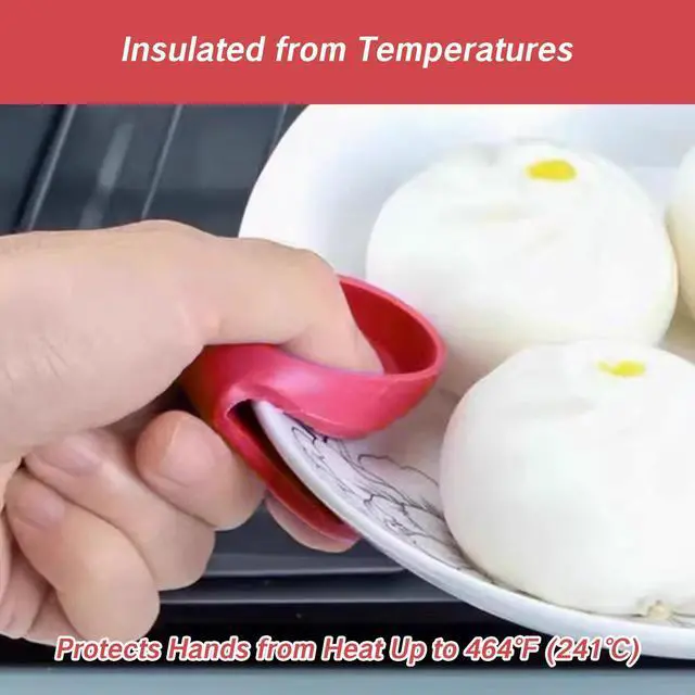Alt view image 5 of 7 - 4 Pcs Silicone Pot Holders Small Heat Resistant Finger Gripper Mitts Silicon Grabbers for Cooking Instant Mini Pan Holders Hot Oven Mittens for Kitchen Pot Holder Grips No More Burning Fingers