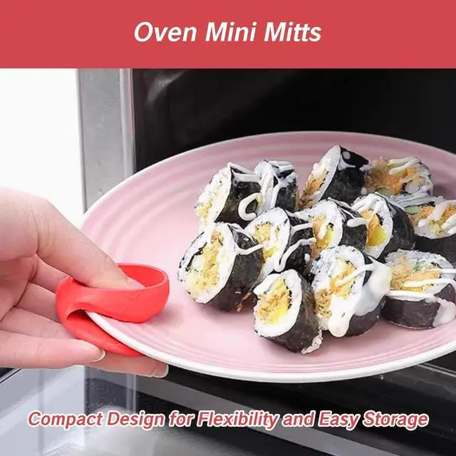 Alt view image 6 of 7 - 4 Pcs Silicone Pot Holders Small Heat Resistant Finger Gripper Mitts Silicon Grabbers for Cooking Instant Mini Pan Holders Hot Oven Mittens for Kitchen Pot Holder Grips No More Burning Fingers