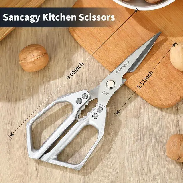 Alt view image 2 of 7 - Kitchen Scissors Heavy Duty for Food, All Purpose Meat Scissors, Premium Ultra Sharp Japanese Stainless Steel Kitchen Shears