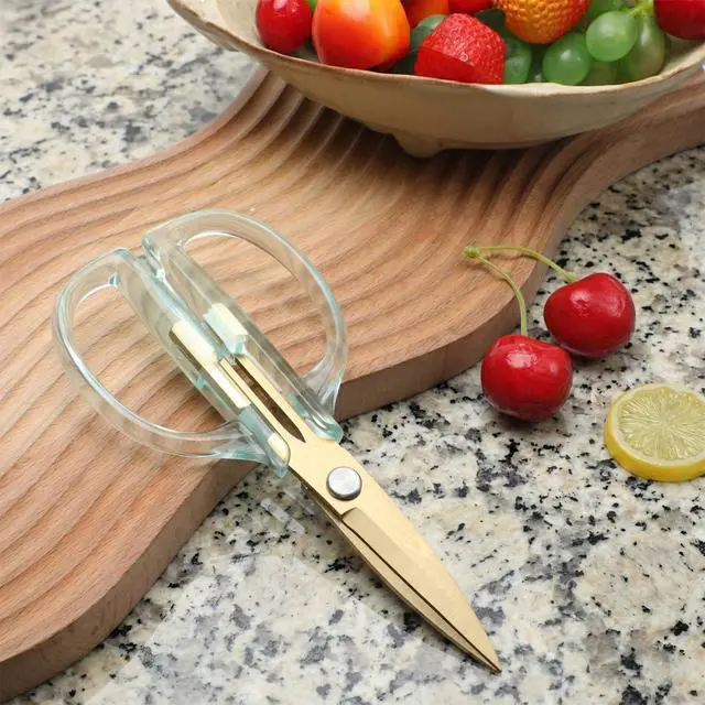 Alt view image 5 of 7 - Kitchen Shears 7.67 Inch Kitchen Scissor Stainless Steel Cooking Scissors Kitchens for Food All Purpose Cute Scissors Soft Grip Comfort Handle