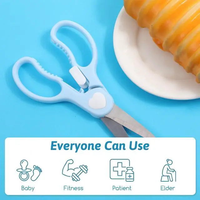 Alt view image 7 of 7 - Kitchen Shears with Protective Sheath, Stainless Steel 6.5 Inch | all purpose, portable durable safety, premium cooking scissors, dishwasher safe, baby food, cutting meats noodle vegetable