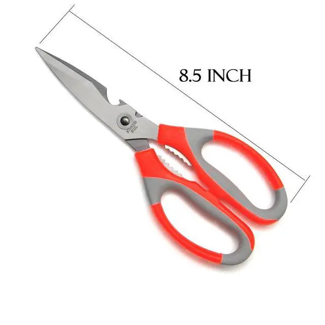 Alt view image 2 of 4 - 2 Pack - Scissors Stainless Steel Heavy Duty Sharp Kitchen Scissors Multi-Purpose Poultry Shears with Soft Grip Handles
