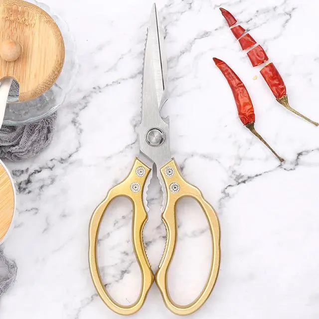 Alt view image 5 of 5 - Kitchen Scissors Heavy Duty Stainless Steel Kitchen Shears Sharp Food Cooking Dishwasher Safe Scissors for Meat Chicken Poultry Fish Meat Herbs