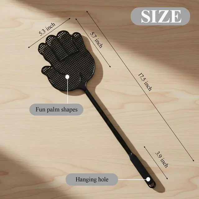 Alt view image 2 of 6 - Fly Swatter, Hand-Shaped Bug Swatter 3 Pack for Home Use | Flexible Material with Non-Slip Grip, Lightweight Design for Kitchen, Bedroom and Outdoor Spaces
