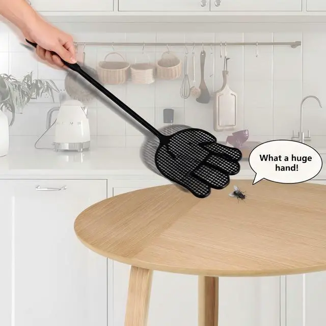 Alt view image 4 of 6 - Fly Swatter, Hand-Shaped Bug Swatter 3 Pack for Home Use | Flexible Material with Non-Slip Grip, Lightweight Design for Kitchen, Bedroom and Outdoor Spaces