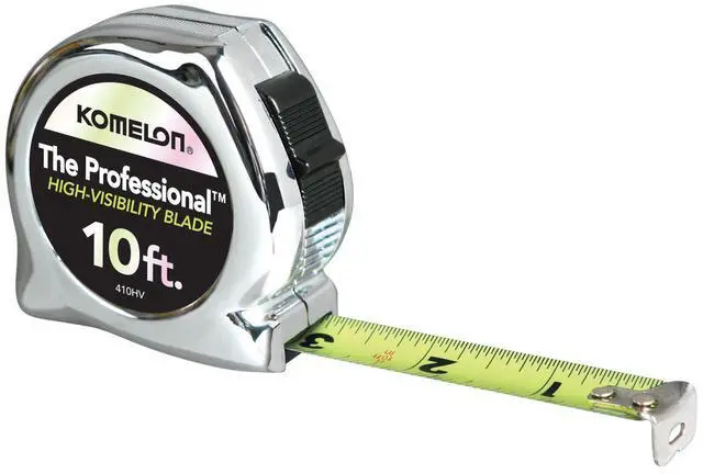 Main image of 410HV High-Viz Professional Tape Measure, 10-Feet by 5/8-Inch, Chrome