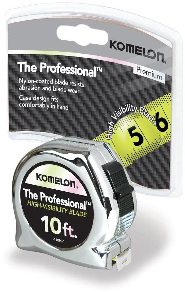 Alt view image 2 of 2 - 410HV High-Viz Professional Tape Measure, 10-Feet by 5/8-Inch, Chrome