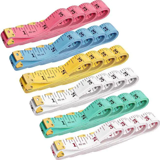 Main image of Tape Measures 24 Pack, Soft Measuring Tape Bulk for Body Sewing Tailor Cloth, Flexible Fabric Tape Measure for Body Measurements, Double Scale 150cm/60inch Waist Measuring Tape
