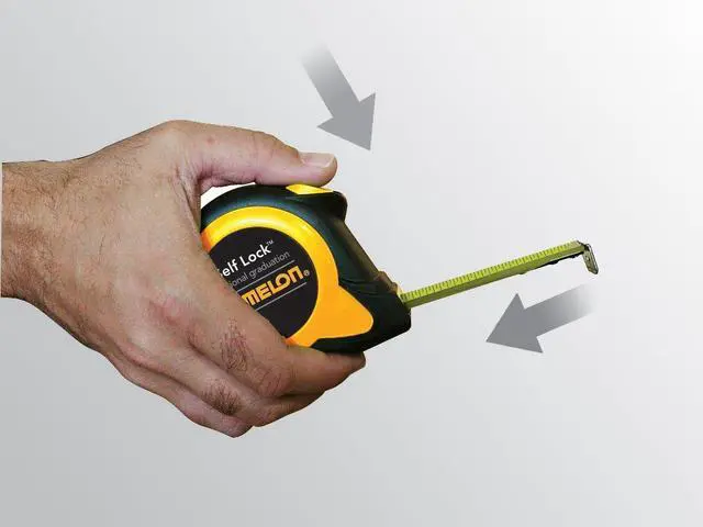 Alt view image 3 of 3 - SL2912; 12' x 5/8" Self-Lock Speed Mark Tape Measure, Yellow