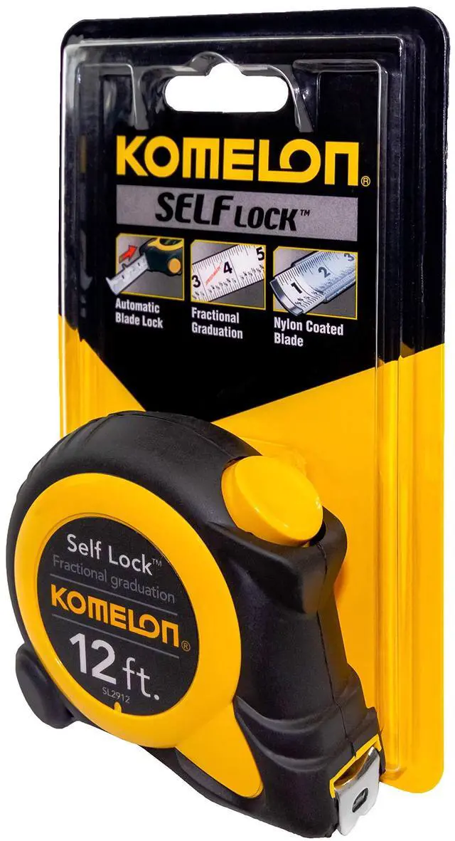 Alt view image 2 of 3 - SL2912; 12' x 5/8" Self-Lock Speed Mark Tape Measure, Yellow