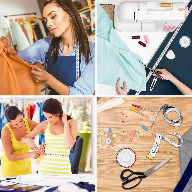 Alt view image 4 of 4 - Tape Measure, Soft Tape Measure 60" Double Scale Body & Sewing,150cm | Flexible, soft tape with dual inch/cm scale ideal for body, sewing, tailoring & waist measurements. Lightweight & portable