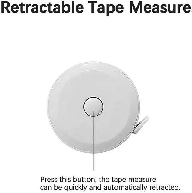 Alt view image 4 of 7 - 3 Pack Tape Measures Retractable Measuring Tape for Body, 60-Inch 1.5 Meter Dual Sided Flexible Ruler for Craft Fabric Cloth Sewing Tailor Weight Loss Body Measuring Tape (Macaron Blue, Pink, Green)