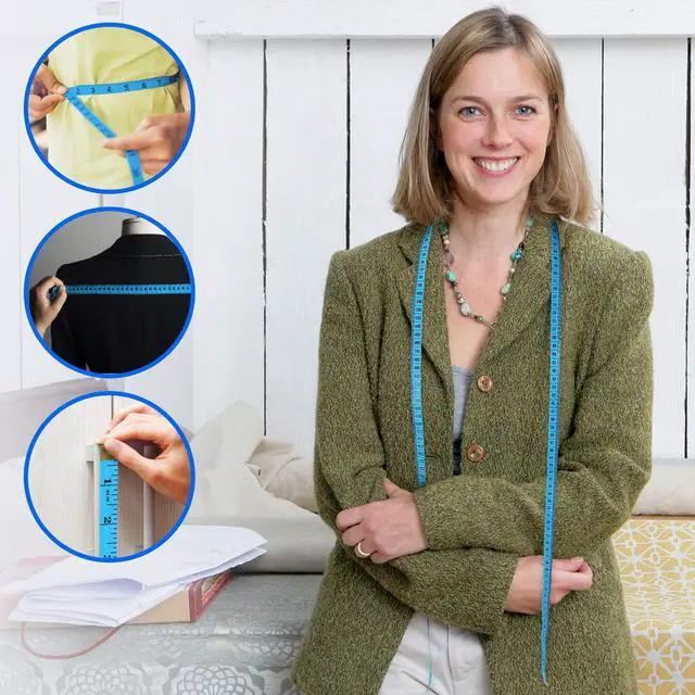 Alt view image 5 of 7 - 24 Pcs Double-Scale 60-Inch/150cm Soft Tape Measure Ruler Bulk for Sewing Tailor Cloth Weight Loss Medical Body Measurement Sewing Supplies Knitting Projects - 6 Colors